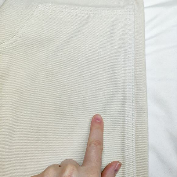 Thrills Free People Workshop Panel Organic Cotton Utility Pants Cream 2 Workwear - Picture 14 of 16